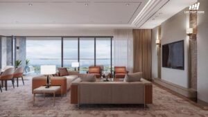 Hình Ảnh Nhà Mẫu Phòng Khách Sang Trọng Sunshine Bay Retreat Vũng Tàu
